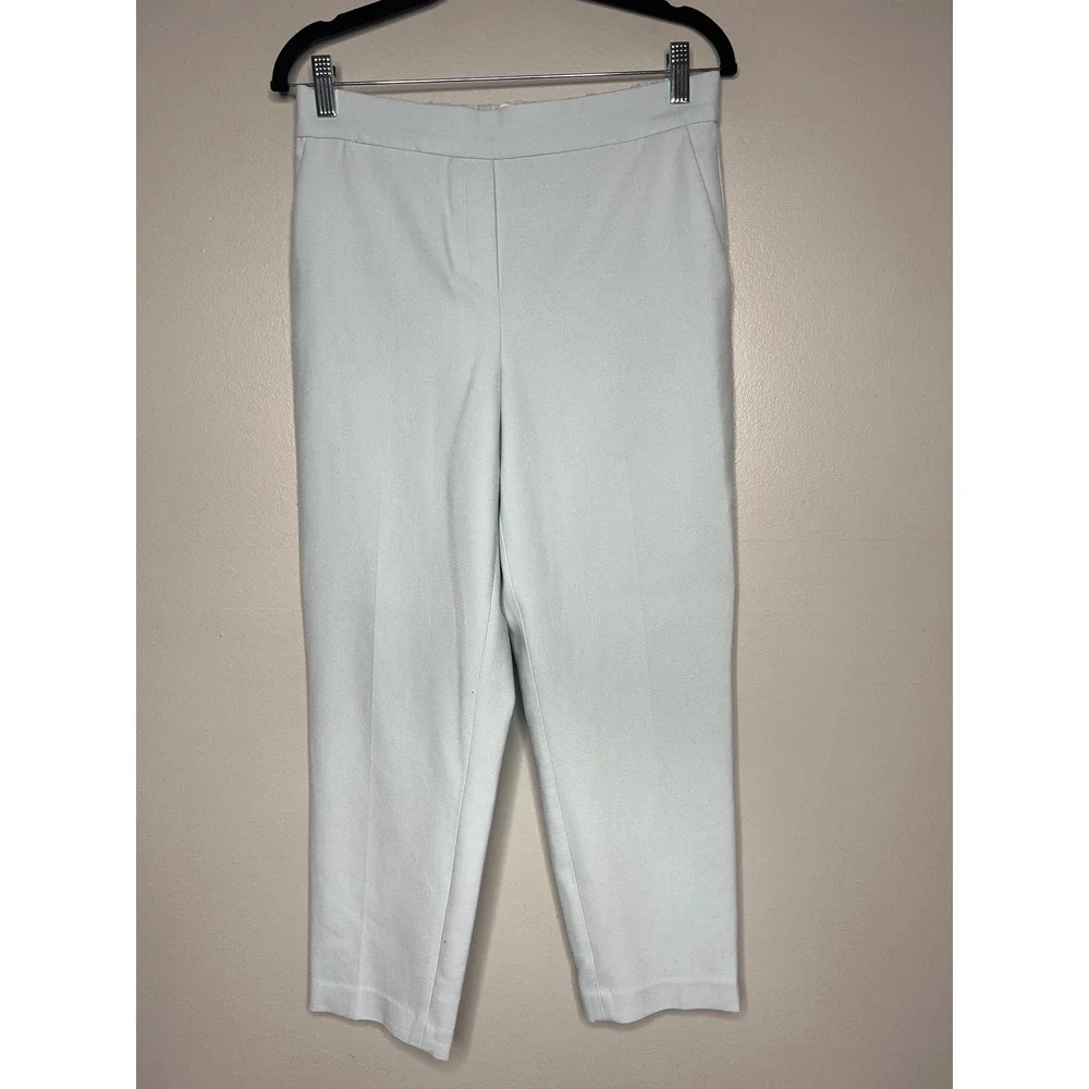Aritzia Babaton Conan Cropped‎ Pull-On Pants Light Blue Trousers 8 Career Office